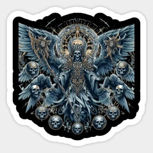 Angel Skull Sticker